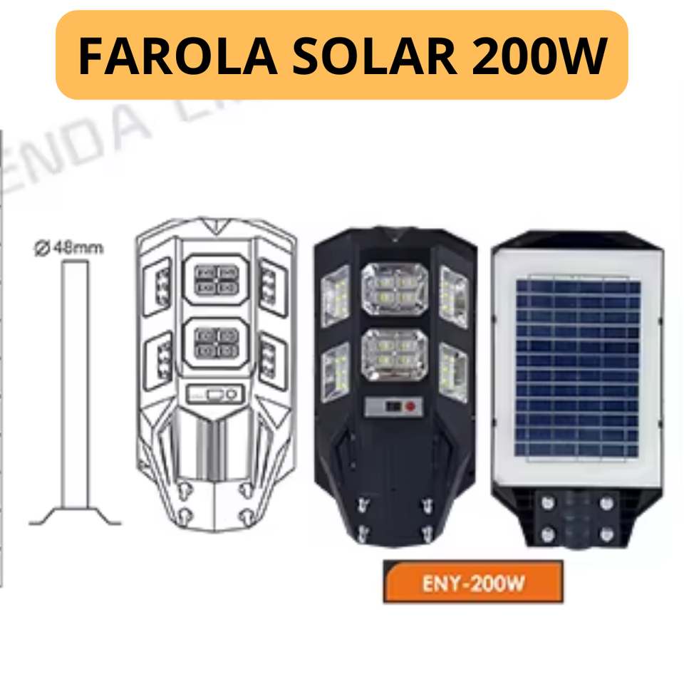 FAROLA SOLAR 400w