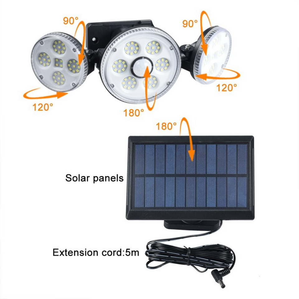 LAMPARA SOLAR MULTIDIRECCION 3 EN 1