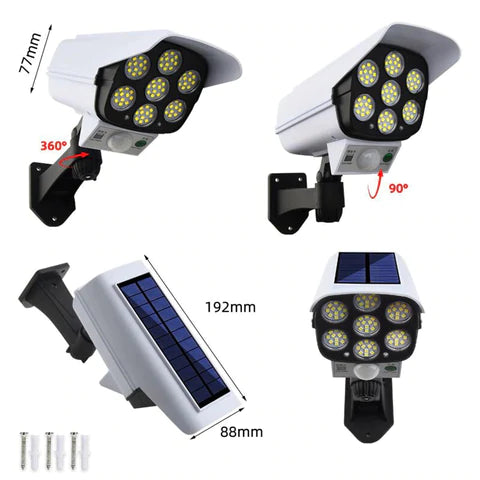 FOCO LED SOLAR  DE SEGURIDAD